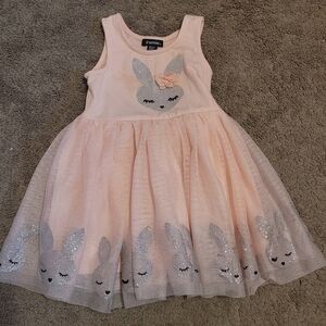 Zunie Pink Bunny Kids Dress